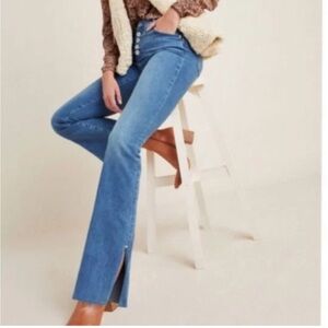 Pilcro and the Letterpress High Rise Skinny Bootcut Slit Leg Jean Sz 28